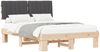 vidaXL Bettgestell mit gepolstertem Kopfteil Dunkelgrau 140 x 190 cm 877495 Bild 2