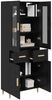 vidaXL Highboard Schwarz Eichen-Optik 69,5 x 34 x 180 cm Holzwerkstoff 3416117 Bild 3