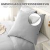 Good Nite Bettwäsche Gestrecktes Mikrofaser-Bettwäsche-Set mit Reißverschluss, Mikrofaser (Polyester), 2 teilig, Hochwertige Mikrofaser, gebürstet, Umschlagstil Bild 3