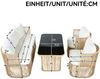 4-teiliges PE Rattan Gartenmöbel Set mit 3-Sitzer Sofa, 2 Sesseln & Glastisch – Outdoor Lounge Set mit Polyester Kissen, Stahlrahmen & gehärteter Glasplatte für Terrasse & Balkon Bild 5