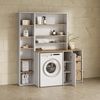 Livinity® Waschmaschinenumbauschrank Paolina, Weiß/Artisan, 93.6x88.2 cm 2 Teile mit Schrank und Regal (1-St) Bild 4