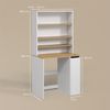 Livinity® Waschmaschinenumbauschrank Paolina, Weiß/Artisan, 93.6x88.2 cm 2 Teile mit Schrank und Regal (1-St) Bild 3