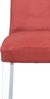 Modernes Polsterstuhl-Set (2 Stk.) mit Cordbezug rot & weißen Holzbeinen Bild 4