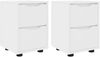 vidaXL Nachttische 2 pcs Weiß 30,5 x 30 x 43 cm Holzwerkstoff 888798 Bild 2