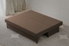 MOEBLO Schlafsofa KAMAZO, Sofa ausziehbar mit Bettkasten, Stoffbezug & Kissen Couch Polstergarnitur Wohnlandschaft Polstersofa, Liegefläche 190x130 cm, mit Schlaffunktion und Stauraum - 190 x 82 x 83 cm, mit Relaxfunktion Bild 4