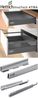 Schubladenunterschrank AVELLINO 60x50x82cm HETTICH Vollauszug grifflos super matt Farbe: weiß Acryl Hochglanz / weiß (AV-D3A/60) Bild 3