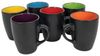Spetebo Tasse Kaffeebecher in schwarz matt - 6er Set, 6-tlg, Porzellan, Kaffee und Tee Tassen für ca. 340 ml Bild 4