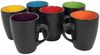 Spetebo Tasse Kaffeebecher in schwarz matt - 6er Set, 6-tlg, Porzellan, Kaffee und Tee Tassen für ca. 340 ml Bild 5
