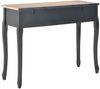 vidaXL Frisiertisch Konsolentisch mit 3 Schubladen Schwarz 280046 Bild 5