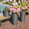 Siena Garden Pflanzgefäße LOCON GROOVE anthrazit groove 25x26 cm Bild 2