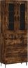 vidaXL Highboard Räuchereiche 69,5x34x180 cm Holzwerkstoff 3198422 Bild 2