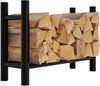 CLP Kaminholzständer Medya schwarz,30x80x60 cm rund Bild 1