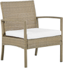 Lounge Set mit Tisch MARSALA Heller Holzfarbton Bild 4