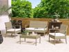 Lounge Set mit Tisch MARSALA Heller Holzfarbton Bild 3
