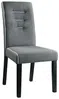 Vente-unique - GABELLE Stuhl Stoff Grau - B 59,5 cm x H 100 cm x L 47 cm Bild 4