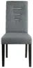 Vente-unique - GABELLE Stuhl Stoff Grau - B 59,5 cm x H 100 cm x L 47 cm Bild 3