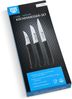 GRÄWE Obstmesser & Gemüsemesser, 3er Set, kleines Küchenmesser-Set, Schälmesser, Edelstahl, schwarz, super scharf geschliffen Bild 2