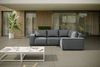 Garten Ecksofa GARDENT wetterfester Stoff NXL Grau kurzer Schenkel Rechts Bild 4