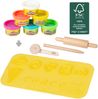 roba Spielset 'roba x Play-Doh' - Spiel- & Bastelmatte - 6x Play-Doh Knete - Teigrolle & Pizzaschneider Bild 2