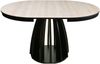 Selsey 'Diciffy' Esstisch ausziehbar, Buche-Optik/Schwarz, ca. 75 x 100–140 x 100 cm Bild 2