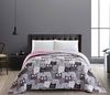 DecoKing Tagesdecke Bettüberwurf Colors - Luxus Tagesdecke mit Wendedesign Cats invasion Bild 5