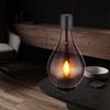 LED Tischleuchte, Glas rauch, schwarz, H 35 cm Bild 3