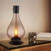 LED Tischleuchte, Glas rauch, schwarz, H 35 cm Bild 2