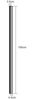 ZMH 2ER LED Wandleuchte innen Wandlampe - 100CM Schwarz Modern Flurlampe Schwenkbar Design Treppenhauslampe Indirekt Dimmbar Warmweiß Wandbeleuchtung für Wohnzimmer Schlafzimmer Flur Treppenhaus Bett Bild 3