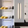 ZMH 2ER LED Wandleuchte innen Wandlampe - 100CM Schwarz Modern Flurlampe Schwenkbar Design Treppenhauslampe Indirekt Dimmbar Warmweiß Wandbeleuchtung für Wohnzimmer Schlafzimmer Flur Treppenhaus Bett Bild 2