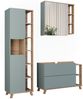 Badmöbel-Set Karen Sonoma/Blau 3 Teile Vicco Bild 1