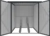 Vente-unique - NIKI Gartenhaus Metall GrauBraun - B 189 cm x H 142 cm x L 128 cm Bild 5