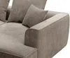 Vente-unique - PINETA Sofa Samt Schokoladenbraun - B 180 cm x H 67 cm x L 230 cm Bild 4