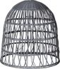 Geflochtener Lampenschirm ,Knute, aus Kunst-Rattan, groß, grau, E27, outdoor Bild 4