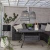 Geflochtener Lampenschirm ,Knute, aus Kunst-Rattan, groß, grau, E27, outdoor Bild 2