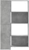 vidaXL Eck-Bücherregal 4 Böden Betongrau 85x85x140 cm Holzwerkstoff 3307813 Bild 5