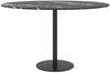 vidaXL Tischplatte Schwarz Ø70x0,8 cm Hartglas in Marmoroptik 322265 Bild 3