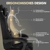 Ferghana Gaming-Stuhl Racing PC Stuhl Verstellbar mit Kopf-,Lendenkissen, Fußstütze (Rückenlehne 90°-125), Ergonomisch, atmungsaktiv Gaming Chair Bild 3