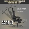 Ferghana Gaming-Stuhl Racing PC Stuhl Verstellbar mit Kopf-,Lendenkissen, Fußstütze (Rückenlehne 90°-125), Ergonomisch, atmungsaktiv Gaming Chair Bild 4