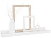 vidaXL Wandregale, 2 Stk., MDF weiß Hochglanz, 40 x 9 x 3 cm Bild 3