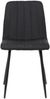 Stuhl LENZ Stoff - 88x45x53cm, schwarz, Metall Gestell Stühle Esszimmerstühle Stuhl Esszimmer Esstisch Stühle Küchenstuhl Bild 2