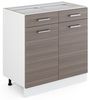 Küchenunterschrank R-Line Edelgrau 80 cm ohne Arbeitsplatte Vicco Bild 4