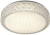 LED Deckenlampe mit Wabenmuster und Kristallrand Bild 1