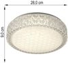 LED Deckenlampe mit Wabenmuster und Kristallrand Bild 4