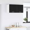 vidaXL Hängeschrank Schwarz Eichen-Optik 80 x 31 x 40 cm Holzwerkstoff 884179 Bild 4