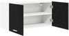 vidaXL Hängeschrank Schwarz Eichen-Optik 80 x 31 x 40 cm Holzwerkstoff 884179 Bild 5