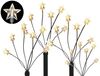 Spetebo LED-Leuchtzweig LED Garten Leuchtstäbe Stern 24 LED - 4er Set, 24-flammig, für den Außenbereich geeignet Bild 4