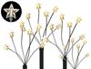 Spetebo LED-Leuchtzweig LED Garten Leuchtstäbe Stern 24 LED - 4er Set, 24-flammig, für den Außenbereich geeignet Bild 3