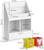 Kinderregal Luigi Weiß 72 x 96.2 cm mit Schublade und 2 Faltboxen opt. 5 Vicco Bild 3