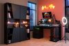 Gaming Schreibtisch Parisot Gaming 3-tlg. Holznachbildung Schwarz Bild 2