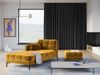 Micadoni Recamiere Mamaia 1-Sitzer Links Samt Bluvel Gelb schwarze Beine Bild 4